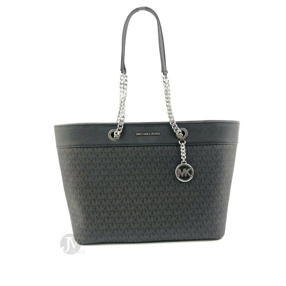 Michael kors Shania signature leather large esat west chain tote handbag - Picture 1 of 16